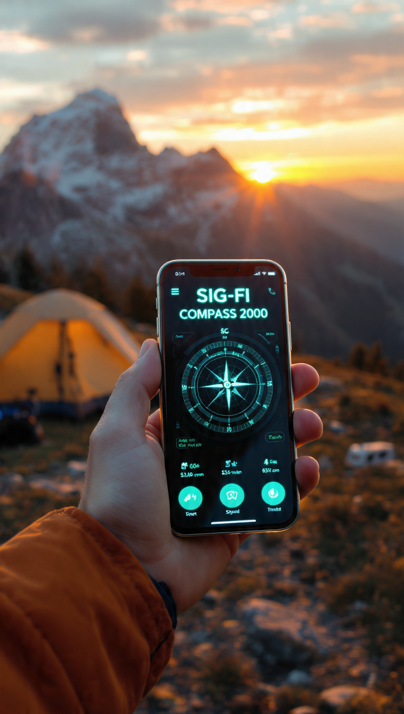 SIG-FI Compass uygulama ekranı